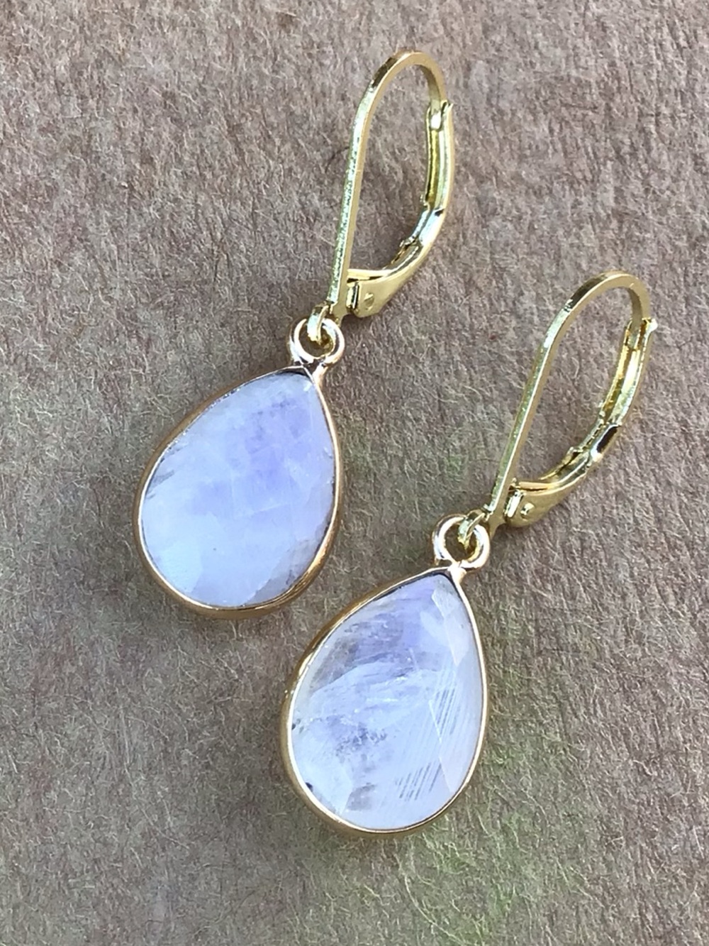 Vermeil Moonstone Earrings Sundance Charm